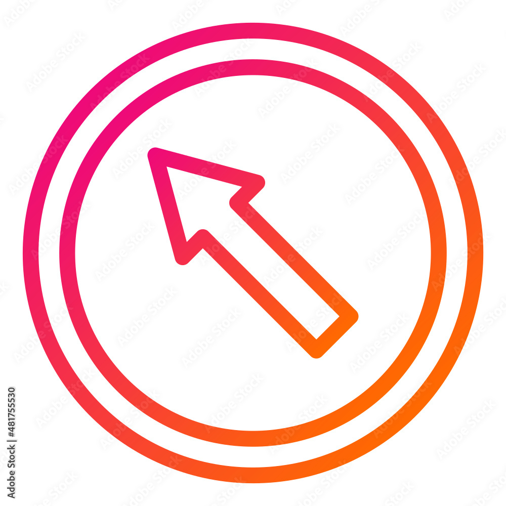 Upper left Vector Icon Design Illustration Upper left Vector Icon Design Illustration