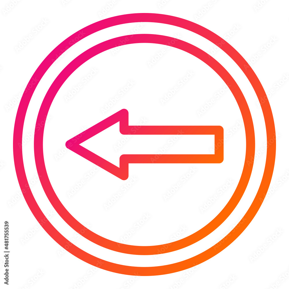 Go left Vector Icon Design Illustration Go left Vector Icon Design Illustration