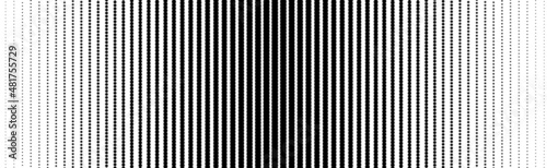 The halftone texture is black and white. Monochrome abstract, chaotic texture. Waves of dots on a white background, abstract halftone