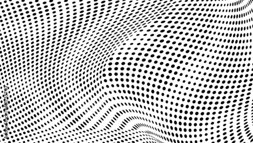 The halftone texture is monochrome. Vector chaotic background