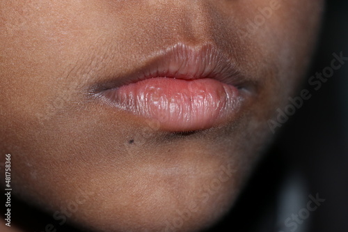 close up of a lips with a smile