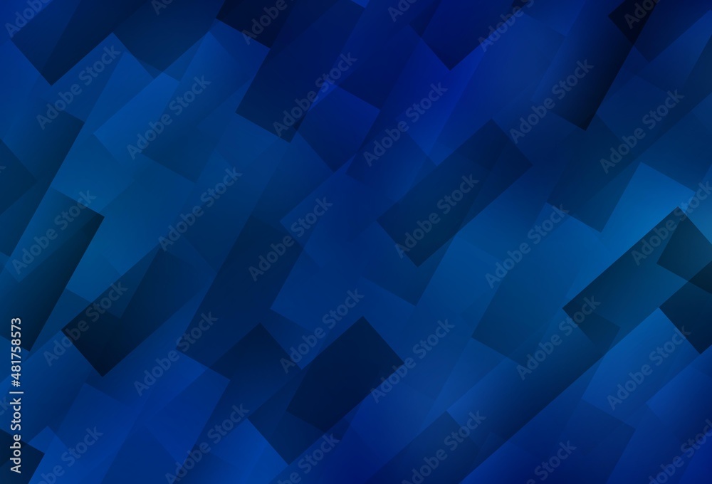 Obraz premium Light BLUE vector background with rectangles.