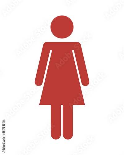 red female pictogram