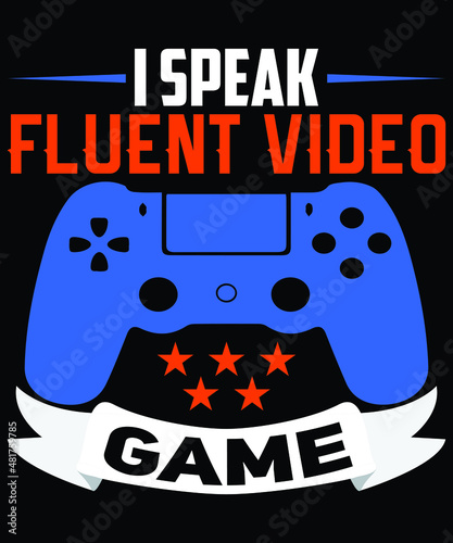 Video game t shirt design for SVG
