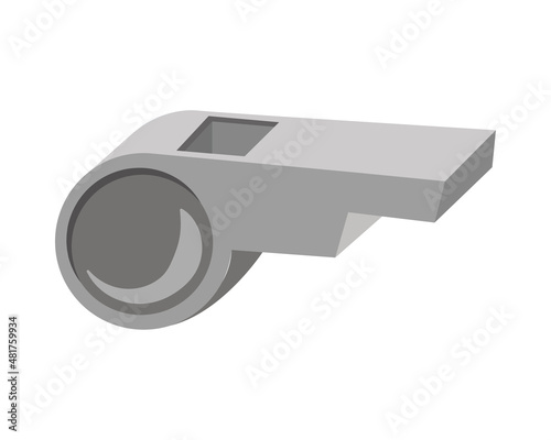 whistle icon flat