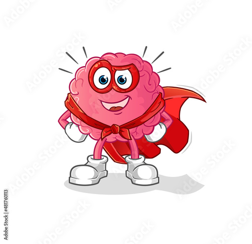 brain heroes vector. cartoon character