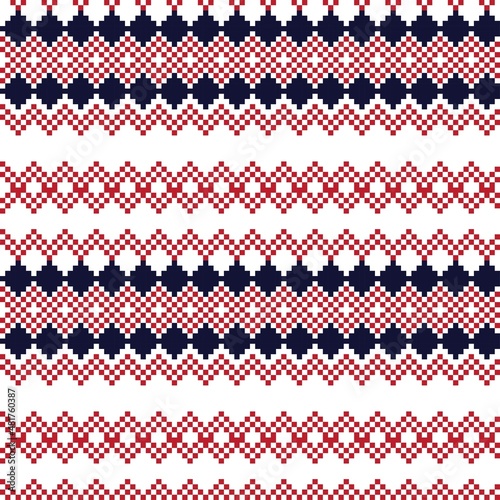 Argyle Fair Isle Seamless Pattern Design