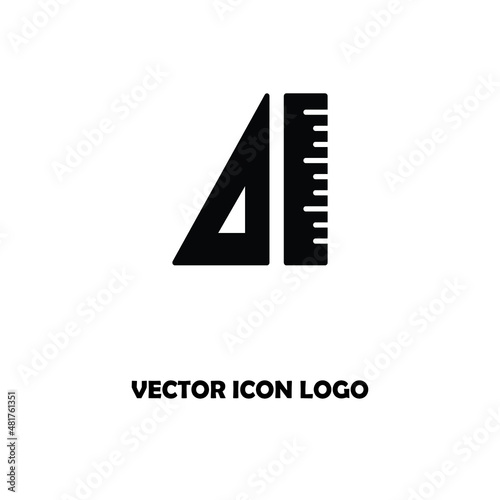 Rulers outline icon. linear style sign for mobile concept and web design. Measurement and triangle ruler simple line vector icon. Symbol, logo illustration. Pixel perfect vector graphics
