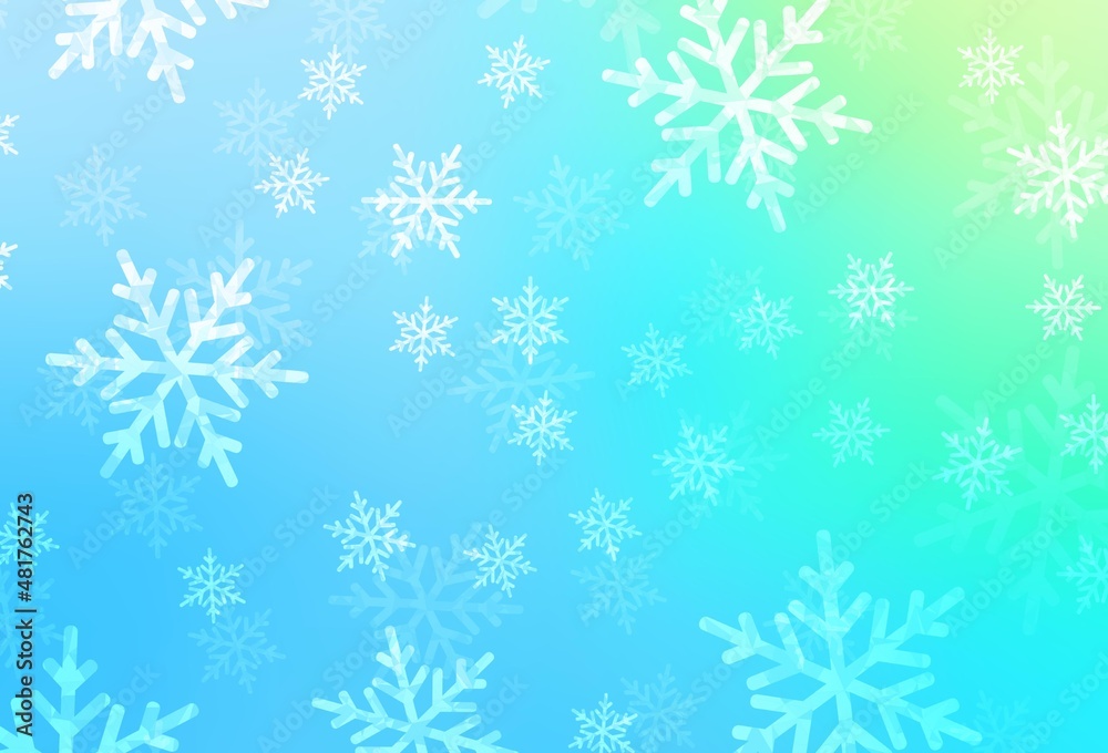 Light Blue, Green vector pattern in Christmas style. Light Blue, Green vector pattern in Christmas style.