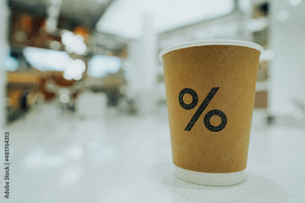 30 Oct 2020; Nonthaburi Thailand: paper cup Arabica coffee shop, is a ...