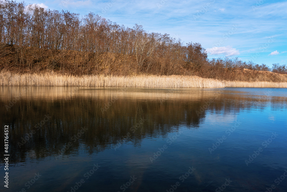 beautiful lake in late autumn beautiful lake in late autumn