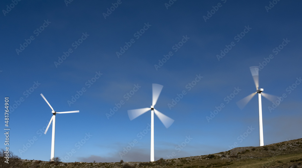 Wind turbine at the Kornieta wind farm, Leitza, Navarra, Spain Wind turbine at the Kornieta wind farm, Leitza, Navarra, Spain