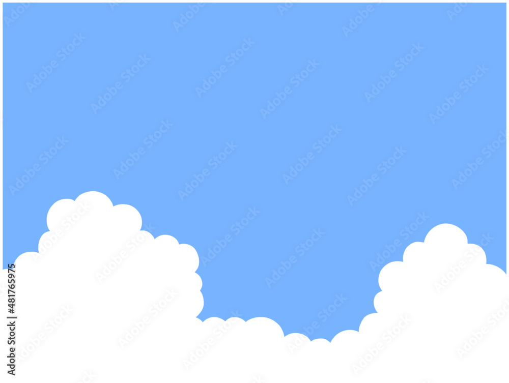雲が見える空の風景 雲が見える空の風景