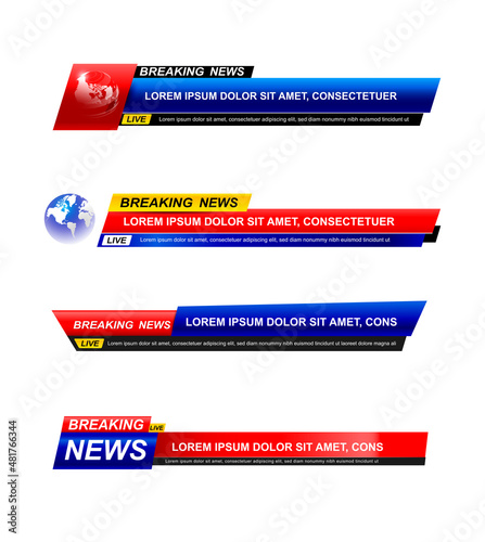 Breaking News template set 003
