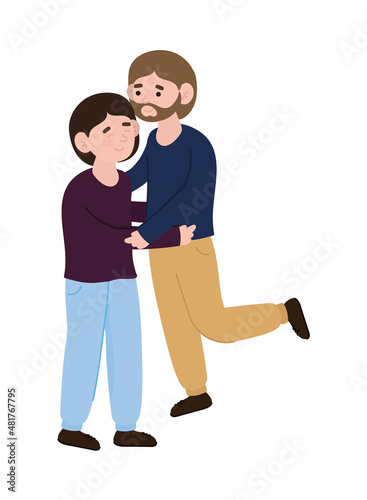 gay couple cartoon