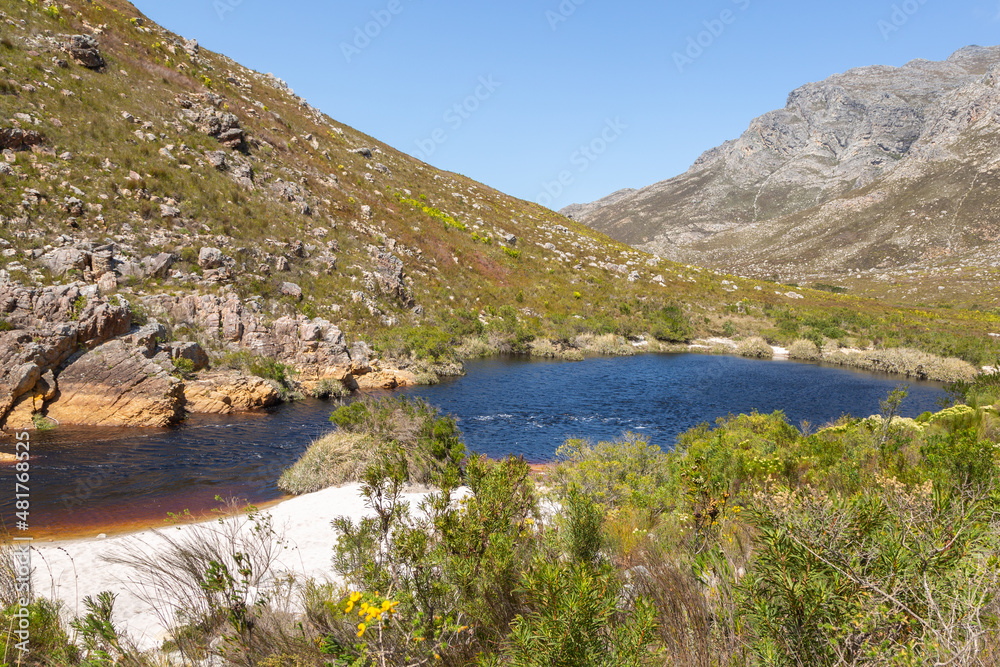 Water Pool of the Pamliet River in the Western Cape of South Africa