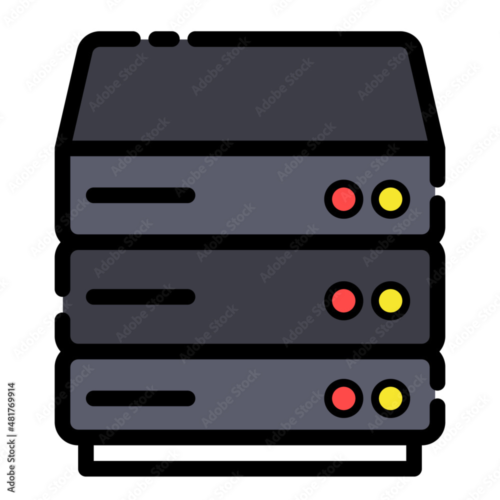 server hosting cloud storage icon illustartion server hosting cloud storage icon illustartion