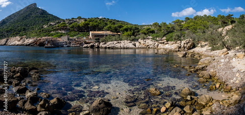 Des Lledó port, sa Dragonera natural park, Mallorca, Balearic Islands, Spain