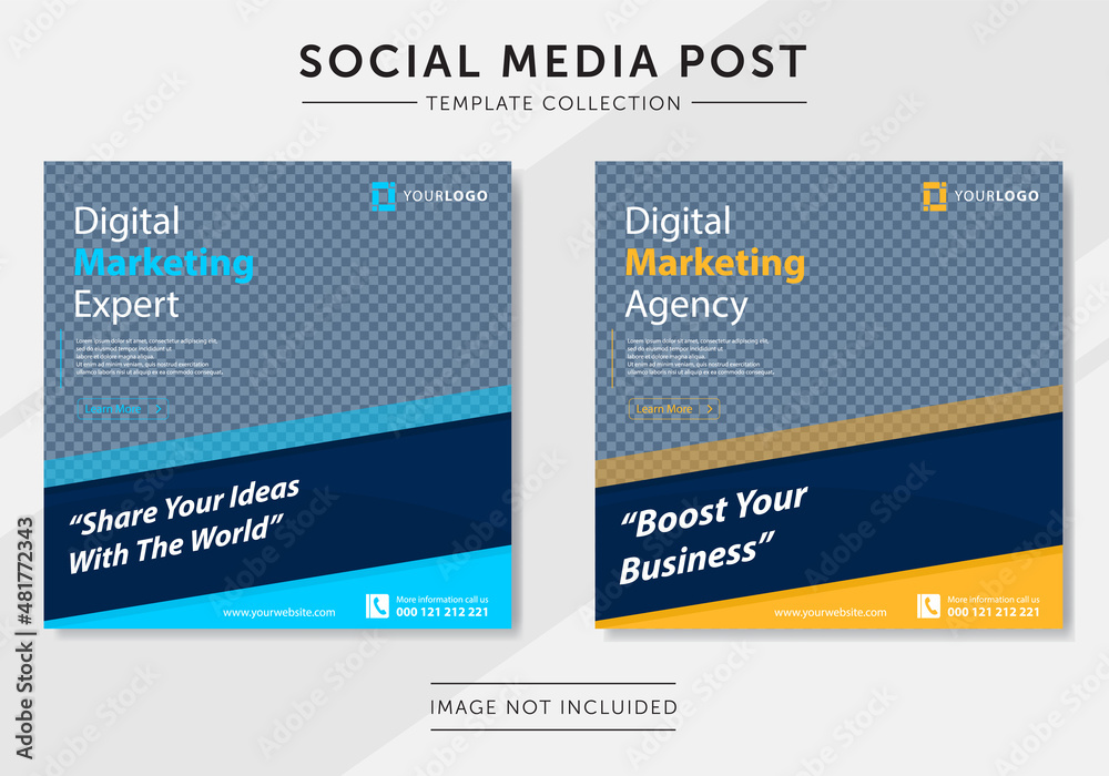 Digital business marketing social media post template Digital business marketing social media post template