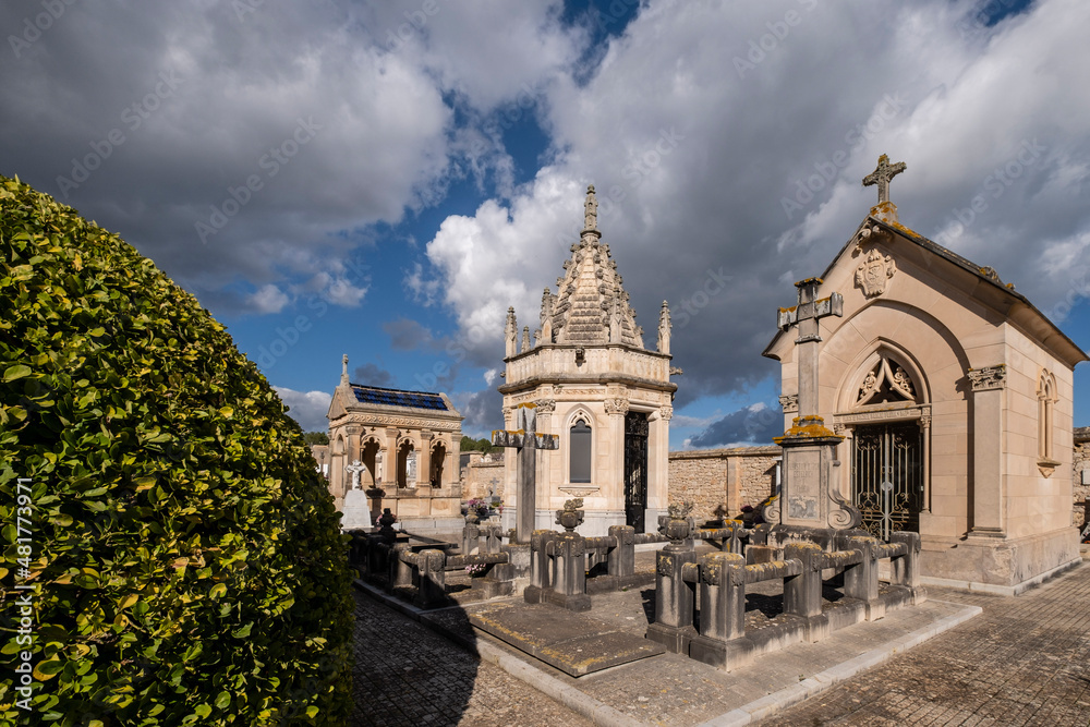 family pantheons, Santa Margalida cemetery, Mallorca, Balearic Islands, Spain