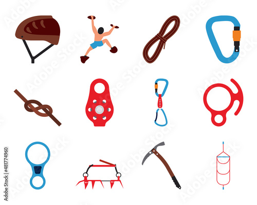 Alpinist Icon Set