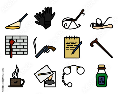 Detective Icon Set