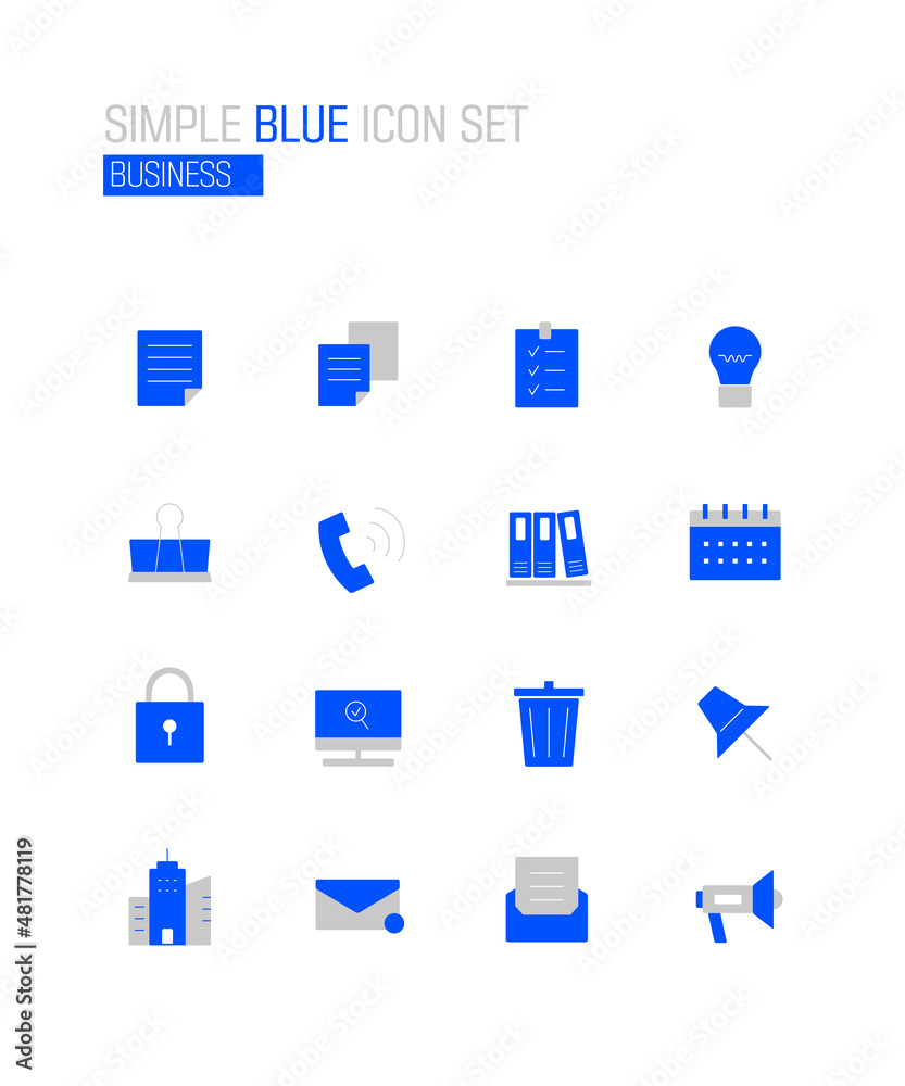 Simple blue icon medical Collection
