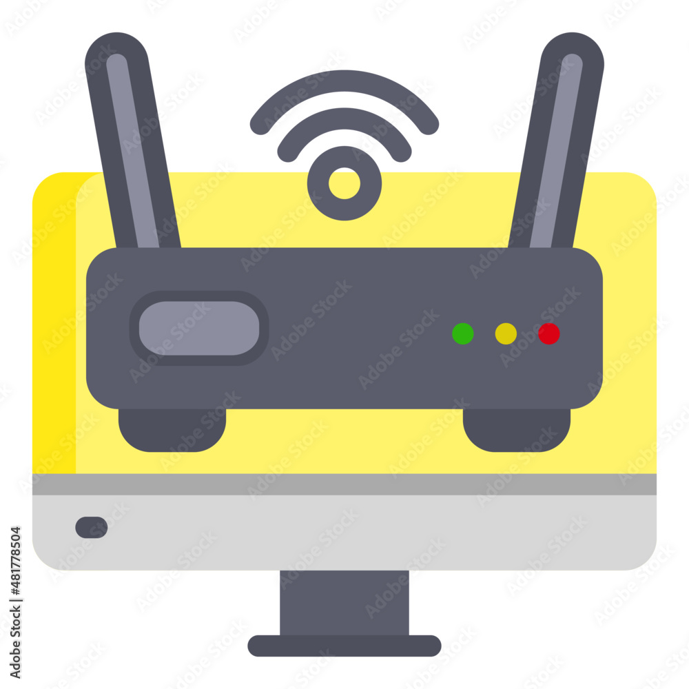 router modem wireless connection wifi internet icon router modem wireless connection wifi internet icon