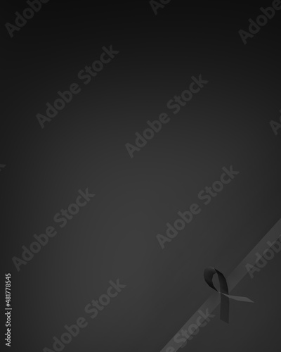 Czarna wstążka tło