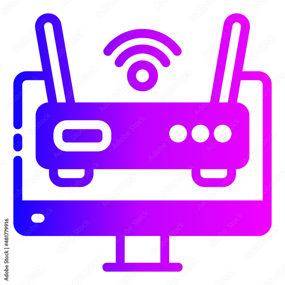 router modem wireless connection wifi internet icon router modem wireless connection wifi internet icon