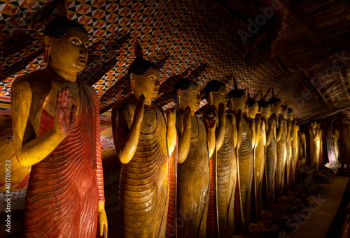 Obraz na płótnie Dambulla cave temple Sri Lanka w salonie