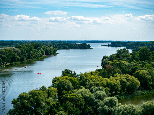 Fototapeta Naklejka Na Ścianę i Meble -  Jezioro Gopło, panorama