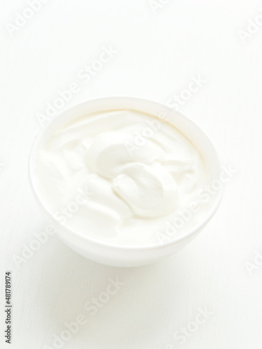 Bowl of sour cream