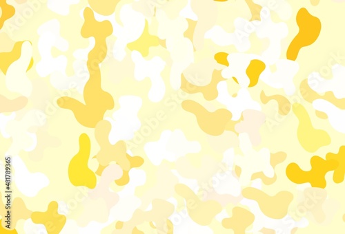 Light Orange vector texture with abstract forms.