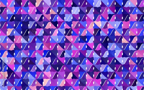 Light Blue, Red vector bent template.