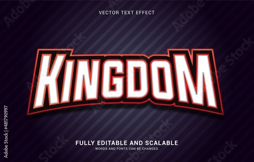 editable text effect, Kingdom style