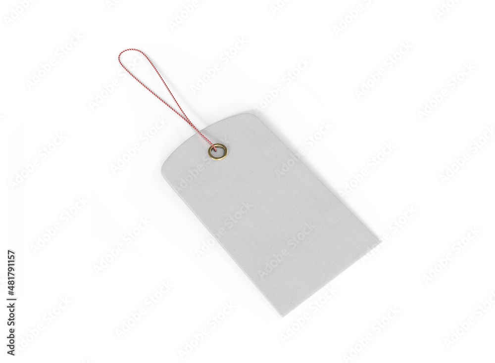 Naklejka premium Hang Tag Mockup