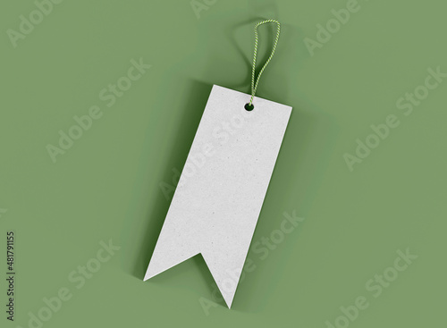 Flag Hang Tag Green photo