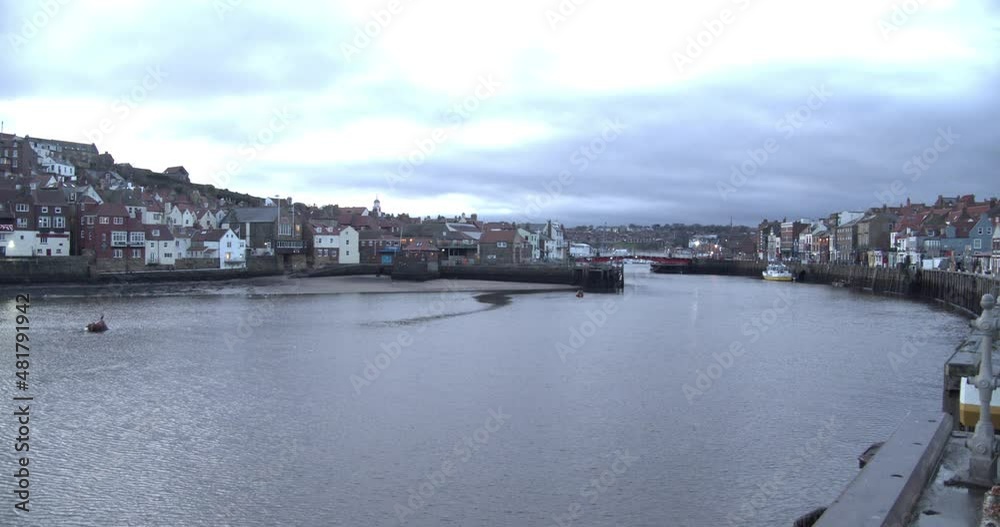 Whitby, North York Moors, Dawn at Harbour, Boats - 4k Prores 422HQ, BMPCC Clip 5 Whitby, North York Moors, Dawn at Harbour, Boats - 4k Prores 422HQ, BMPCC Clip 5