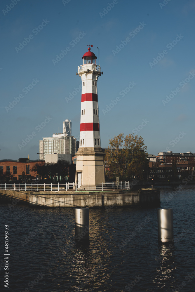 lighthouse in the port