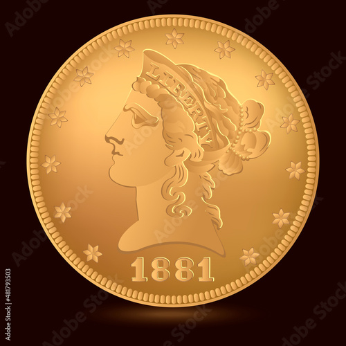 1881 gold piece. 1881 Year Eagle $10 US Gold Coins
