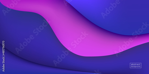 Modern colorful poster. Fluid shape on blue and pink background. Artistic design for your project. EPS10 vector illustration