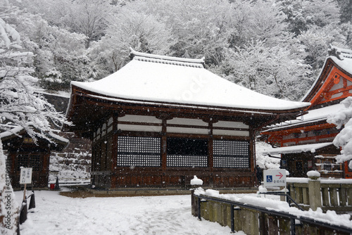 雪の清水寺 釈迦堂 京都市東山区