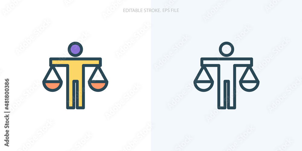 Ethics icon for your website, logo, app, UI, product print. Ethics concept flat Silhouette vector illustration icon. Editable stroke icons set. EPS file Ethics icon for your website, logo, app, UI, product print. Ethics concept flat Silhouette vector illustration icon. Editable stroke icons set. EPS file