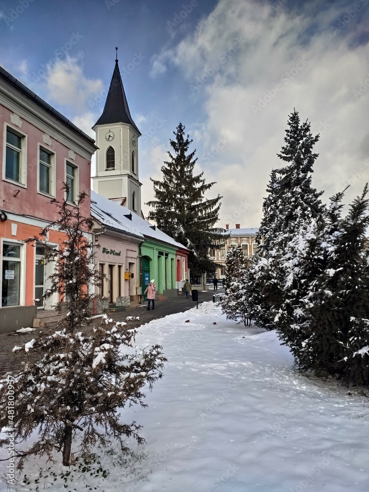 BISTRITA,Romania, - reformed church,Winter  time january 2022