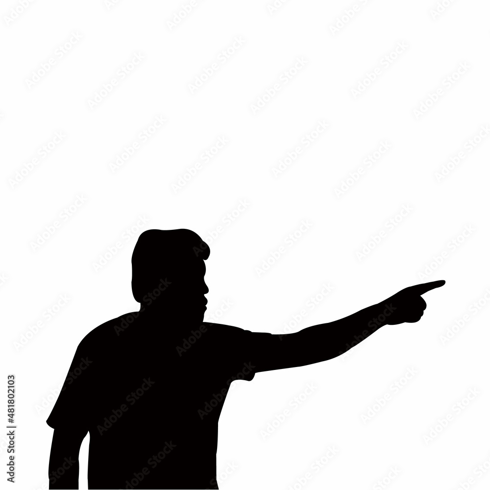 a man head silhouette vector