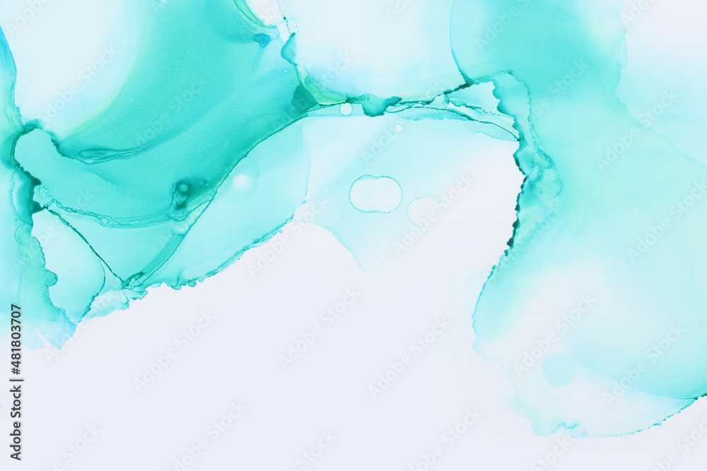 art photography of abstract fluid painting with alcohol ink, blue and turquoise colors art photography of abstract fluid painting with alcohol ink, blue and turquoise colors
