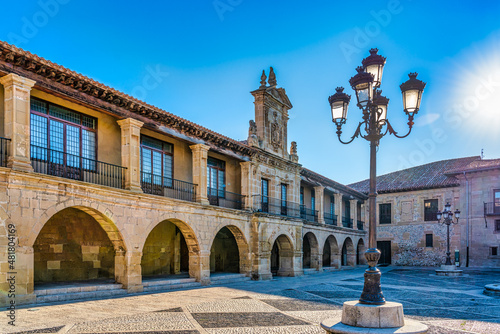 Konstfotografi view of the city hall of Santo Domingo de La Calzada, La Rioja, Spain