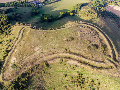 Fotografía Aerial view of Beacon Hill near Newbury