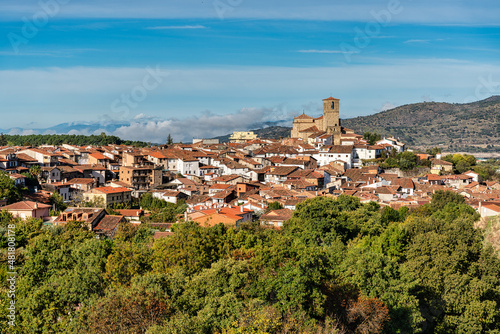 panoramic view of the village of Hervas in Caceres, Spain. photo